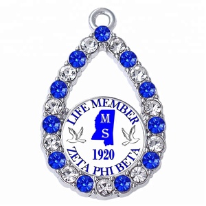 HUSURU autocollant vie membre depuis 1920 ZPB Zeta Phi Beta sororité charme grec lettre pendentif MS fabrication de bijoux accessoire - Product Image 1