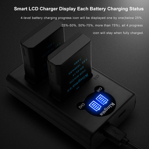 KingMa complète décodée 1030 mAh EN-EL14 Caméra <span class=keywords><strong>Batterie</strong></span> Chargeur <span class=keywords><strong>pour</strong></span> <span class=keywords><strong>Nikon</strong></span> D3200 D3300 D3400 <span class=keywords><strong>D5200</strong></span> D5300 D5500 - Product Image 4