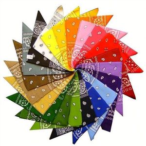 <span class=keywords><strong>Bandana</strong></span> quadrata in cotone da donna, stampa paisley hip hop, sciarpa multiuso per collo <span class=keywords><strong>e</strong></span> testa, accessori per capelli - Product Image 4