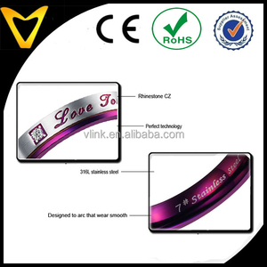 Vlink gioielli viola fashion anello <span class=keywords><strong>di</strong></span> nozze, custom in acciaio inox coppia <span class=keywords><strong>promessa</strong></span> fidanzamento anello all'ingrosso <span class=keywords><strong>di</strong></span> nozze <span class=keywords><strong>bomboniere</strong></span> set - Product Image 5