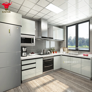 Panneau de trois <span class=keywords><strong>portes</strong></span> en bois, acier ou fer, personnalisé, porte coulissante en contreplaqué, placard, <span class=keywords><strong>armoire</strong></span> - Product Image 3