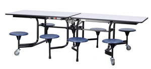 <span class=keywords><strong>Table</strong></span> de cafétéria scolaire pliante, siège ovales, multiples, pour salle à manger - Product Image 3