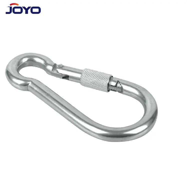 Galvanized metal snap ring Carabiner Safety Climbing Snap Hook With Screw