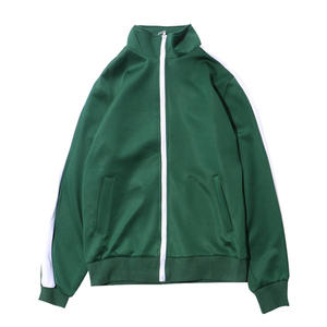 Bán buôn người đàn ông thể thao đồng bằng sọc Varsity theo dõi Áo khoác - Product Image 4