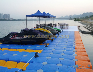 Accessoires de <span class=keywords><strong>bateau</strong></span> en <span class=keywords><strong>plastique</strong></span> HDPE Zhongya Marine, ponton flottant modulaire pour jet ski, haute capacité, durable, certifié ISO/CE/TUV - Product Image 2