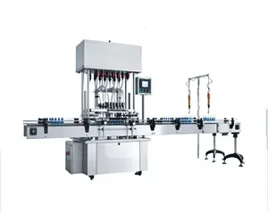 Fully automatic bottle liquid filling capping and labeling machine