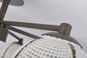 Café color <span class=keywords><strong>de</strong></span> la flor diseño iluminación 6 brazos <span class=keywords><strong>de</strong></span> araña colgante <span class=keywords><strong>de</strong></span> luz - Product Image 6
