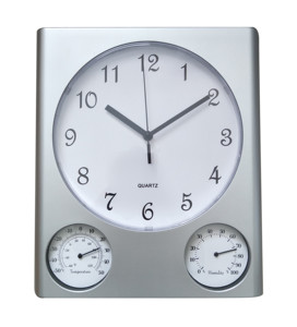 Thạch anh mặt duy nhất Đồng hồ treo tường giá rẻ nhựa trang trí nội thất với chim âm thanh nhiệt độ và độ ẩm hiển thị cho phòng khách - Product Image 2