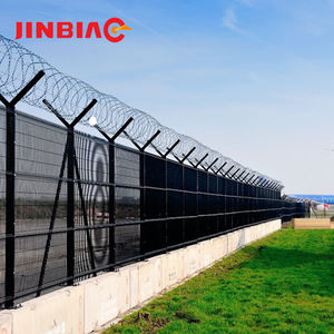 JINBIAO, suministro de fábrica, brazo en <span class=keywords><strong>V</strong></span>, tipo Y, poste de cerca para seguridad perimetral de aeropuerto, malla de alambre soldada, procesamiento personalizado disponible - Product Image 3