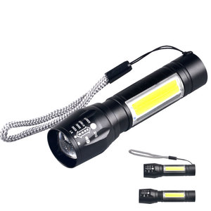 <span class=keywords><strong>Micro</strong></span> USB LED Flashlight Khuyến Mãi Mini Zoomable LED <span class=keywords><strong>Torch</strong></span> Đèn Pin LED Với COB Ánh Sáng Bên - Product Image 1