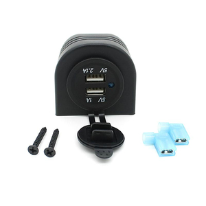 CHSKY Impermeabile Dual USB 5V 3.1A Moto Caricabatteria Da Auto <span class=keywords><strong>Adattatore</strong></span> di Alimentazione <span class=keywords><strong>Presa</strong></span> <span class=keywords><strong>Accendisigari</strong></span> per il Telefono Mobile Accessori Auto - Product Image 3