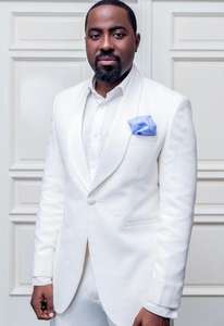 Custom Design Mannen Wedding Tuxedos Uitstekende Bruidegom Tuxedos Mannen Business Dinner Prom Blazer 2 Stuk Pak (Jas + Broek + Tie) - Product Image 3