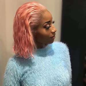 100% naturale capelli umani corti vergine parrucca Sharopul pizzo frontale trasparente per merletto svizzero personalizzabile con la tua foto - Product Image 1