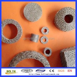 Anneaux d'espacement en maille métallique en acier inoxydable anti-vibrations et d'atténuation acoustique, joints d'air d'échappement, filtres à air en maille tricotée - Product Image 5