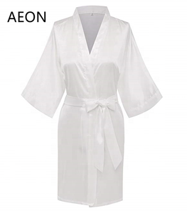 Batas Kimono de fiesta de <span class=keywords><strong>boda</strong></span> de dama de honor de estilo corto sencillo para mujer, 30 colores disponibles para regalo de dama de honor - Product Image 4