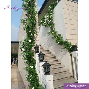 LLV107 banchetto di nozze occasione conserve di plastica argento ramo verde oliva all'ingrosso - Product Image 1