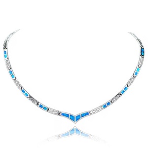 Collar de ópalo de joyería de moda Plata de Ley 925 - Product Image 1