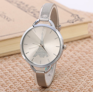 Ultra fine dây thép vành đai lưới hợp kim tay Geneva Geneva gold xem phụ nữ của vàng Pyramid bảng thời trang - Product Image 1