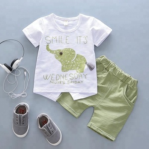 Nouvelle <span class=keywords><strong>tendance</strong></span> de la mode enfants de vêtements T-shirt belle garçon <span class=keywords><strong>costume</strong></span> de bébé 0-4 ans vêtements d'été - Product Image 1