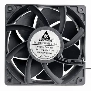 AC Axial Fans, 120mm 120x120x38x110V 115V 220V 230V 240V