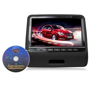 Aktions preis 9 Zoll Kopfstütze aufgehängt DVD tragbare Auto Rücksitz Unterhaltung Auto Kopfstütze Monitor mit Lautsprecher