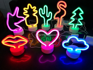 Nuova batteria USB luce verde lampada al Neon luce vacanza luce a forma di Cactus luce notturna a LED - Product Image 2
