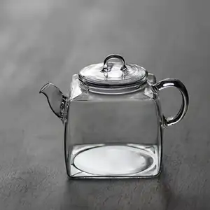 Amazon seller taiwan personalized square glass teapot