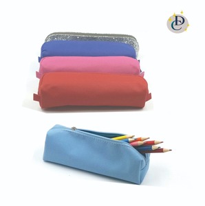 Bolsa de lápices de lona/poliéster, delgada y colorida, con logotipo OEM, más barata - Product Image 1