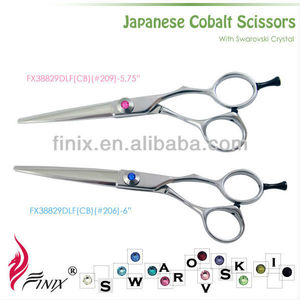 <span class=keywords><strong>cristal</strong></span> de <span class=keywords><strong>swarovski</strong></span> japonés de acero de cobalto del salón de pelo tijeras - Product Image 1