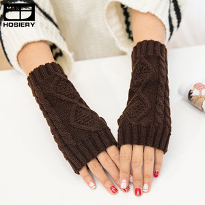 Solido <span class=keywords><strong>Guanti</strong></span> Autunno Inverno Caldo Della Ragazza Delle Signore Arm Warmer Lunghi <span class=keywords><strong>Guanti</strong></span> <span class=keywords><strong>Senza</strong></span> <span class=keywords><strong>Dita</strong></span> <span class=keywords><strong>Guanti</strong></span> di Lavoro A Maglia di <span class=keywords><strong>Lana</strong></span> <span class=keywords><strong>Guanti</strong></span> - Product Image 3