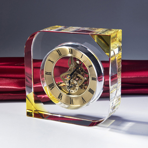 Đồng Hồ Để Bàn Pha Lê K9 Trong Suốt Hình Vuông Hình Vuông Theo Yêu Cầu Cá Nhân Để Trang Trí Nhà Cửa - Product Image 2