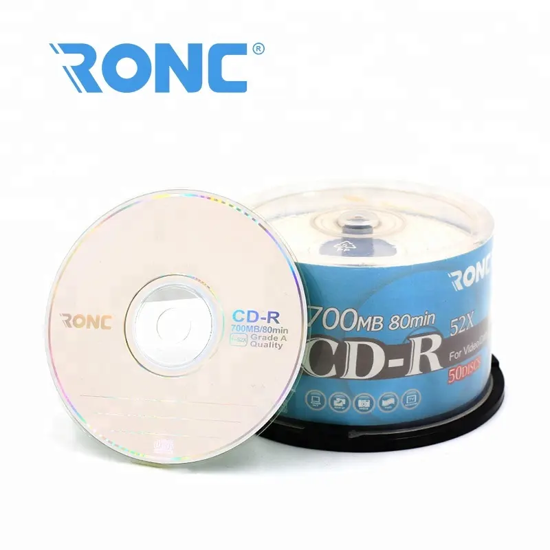 Vendita calda dischi in bianco CD-R argento rivestimento 700MB 80MIN vuoto CDR