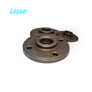 Leyon FM UL Rebordes de piso maleable del hierro negro Reborde el conector de reborde machined roscado - Product Image 4