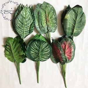 Artificial Turtle <strong>Leaf</strong> Plants Stem for <strong>Leaf</strong> <strong>Wall</strong> <strong>Decor</strong> - Product Image 1
