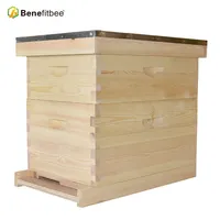 Equipo de apicultura al por mayor chino, colmenas de madera para apicultura, con 10 y 8 marcos de madera para abejas a la venta