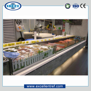 <span class=keywords><strong>Horizontal</strong></span> carne congeladores pantalla escaparate para uso comercial en el supermercado - Product Image 1