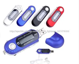 venta al por mayor de china mp3 usb reproductor con pantalla lcd fm grabadora de voz tarjeta de lector de música mp3 y descargar