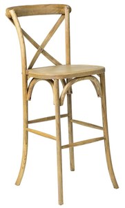 Tabourets de <span class=keywords><strong>bar</strong></span> modernes en métal antique chaises à dossier croisé pour la maison, le restaurant ou l'extérieur cadre en <span class=keywords><strong>bois</strong></span> d'occasion bon marché d'usine - Product Image 6