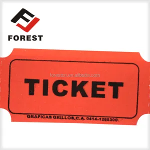 raffle ticket/coupon ticket roll paper, printing redemption ticket roll