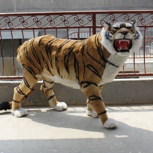 Grand tigre animal moules en peluche unisexe artificiel doux intelligent peluche jouet tigre trucs poupée vacances décoration et cadeau - Product Image 5