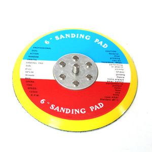 Disque de ponçage à double <span class=keywords><strong>Action</strong></span> 6 ", 10 pièces, tampon de support, crochet et boucle de 150mm, 5/16-24T, pour le ponçage et le polissage - Product Image 4