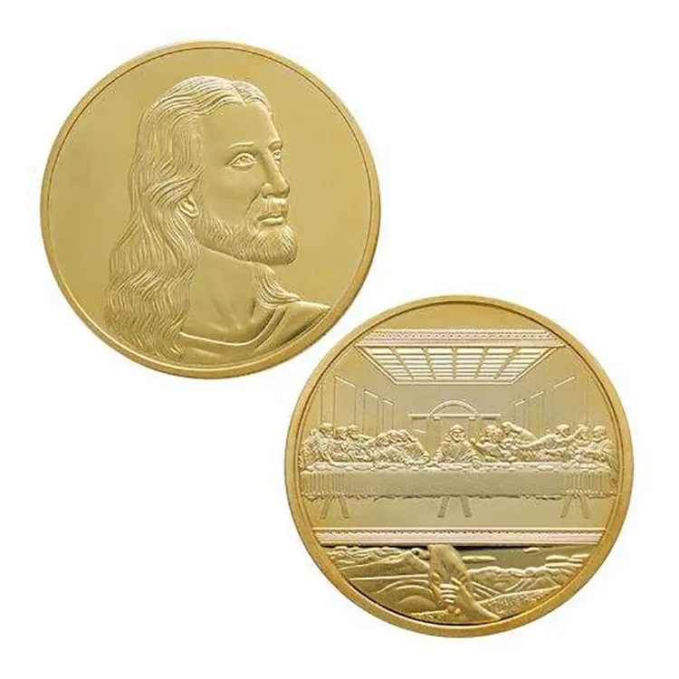 カスタムイエスキリスト聖人最小安いコレクション金属コイン