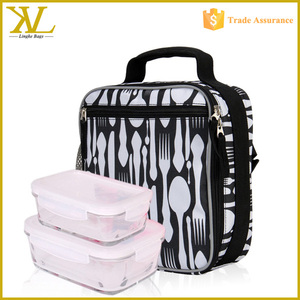 Waltmart patrón <span class=keywords><strong>de</strong></span> impresión aislante efecto bolso más fresco para alimento almuerzo box - Product Image 2
