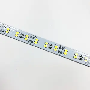 Tira de luces led rígida SMD2835, 12V, 168 leds, con FR-4 PCB, doble fila, 12mm, 100cm, 1m