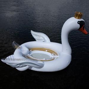 NOUVEAU Grand canard gonflable pour fête, île de plaisir, flotteur de détente, 6 personnes - Product Image 2