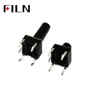 6X6X5/4.3/5.5/6/7/8/9/10/13MM Tact Switch Push Button Switch 12V Copper 4PIN DIP Micro Switch For TV/Toys/家庭Button