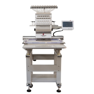 système binaire <span class=keywords><strong>1</strong></span> têtes plates machines de broderie informatisées machine de broderie de chapeau prêt - Product Image 1