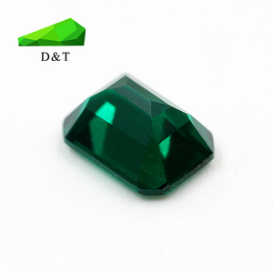 Chất Lượng Cao Lỏng Đá Nhân Tạo Ngọc Lục Bảo Mỗi Carat Tổng Hợp Ngọc Lục Bảo Octagon Cắt 8*6 Mm Giá Bán Buôn - Product Image 6