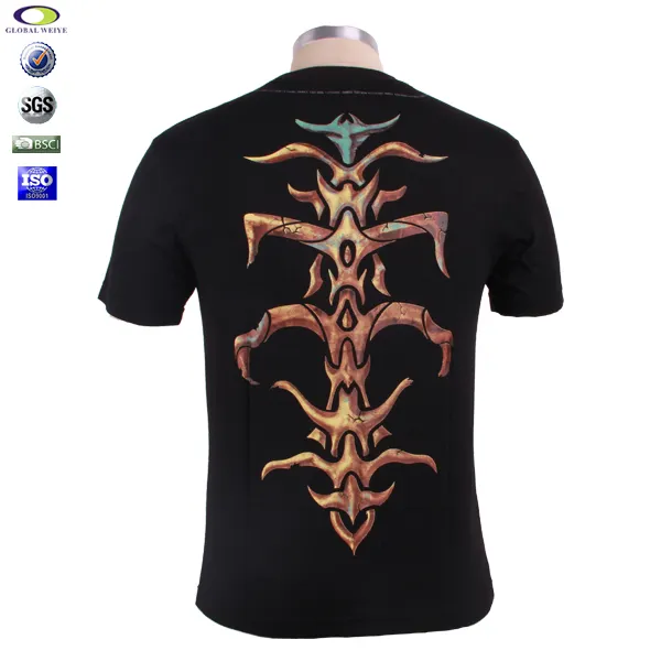 Fabrik billige custom made sublimation tattoo t-shirt