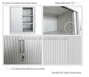 Venta directa de fábrica nuevo desigh media del metal <span class=keywords><strong>puerta</strong></span> de <span class=keywords><strong>persiana</strong></span> <span class=keywords><strong>armario</strong></span> archivador - Product Image 3